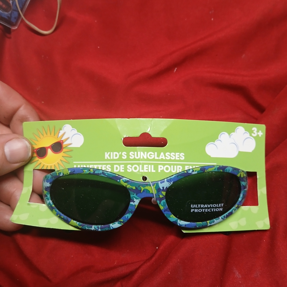 Kids Sharks Sunglasses - Blue and Green